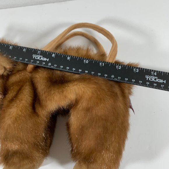 Bearington Moose Tracks Fur Purse Realistic Handbag Plush Toy Teddy Animal - Picture 12 of 12